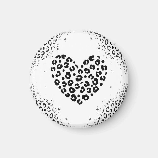 Zebra love Grußkarte Magnet (Vorne)