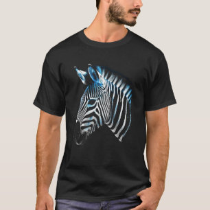 Zebra Lover Artwork Animal Motif Zebra T-Shirt