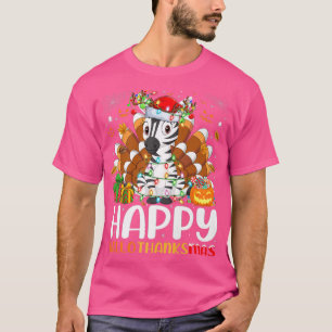 Zebra Lover Halloween Weihnachtsglücklich Hallotha T-Shirt