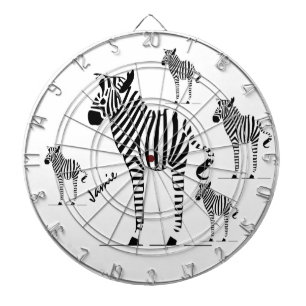 Zebra Lovers Geschenke Dartscheibe