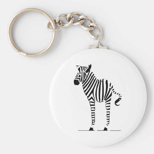 Zebra Lovers Geschenke Schlüsselanhänger (Vorne)