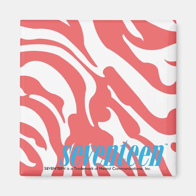 Zebra LtPink Magnet (Vorne)