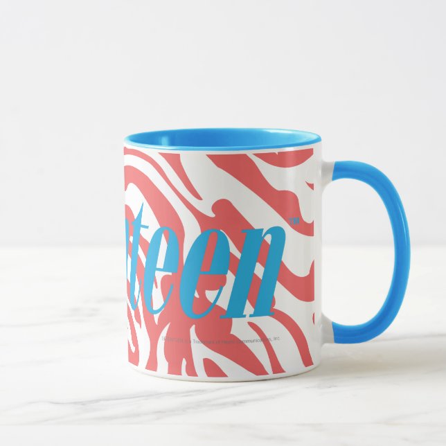 Zebra LtPink Tasse (Rechts)
