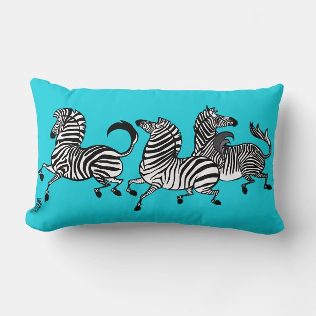 Zebra Lumbar Pillow Lendenkissen (Vorderseite)