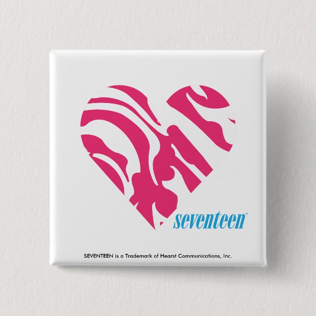 Zebra-Magenta 2 Button (Vorderseite)