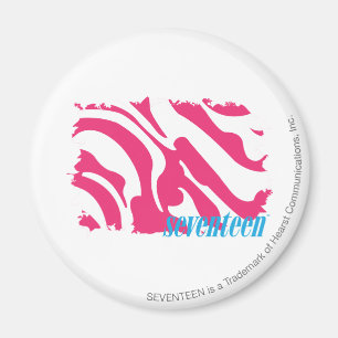 Zebra Magenta 3 Magnet