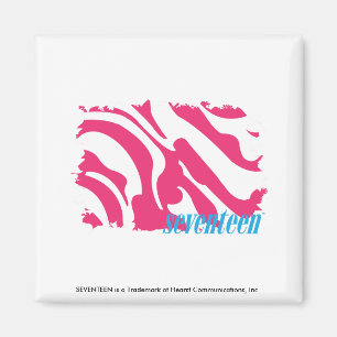Zebra Magenta 3 Magnet