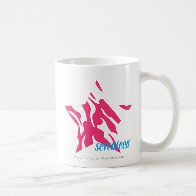 Zebra-Magenta 4 Kaffeetasse (Rechts)