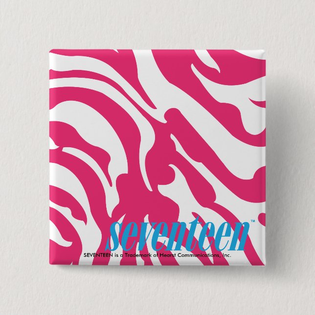Zebra-Magenta Button (Vorderseite)