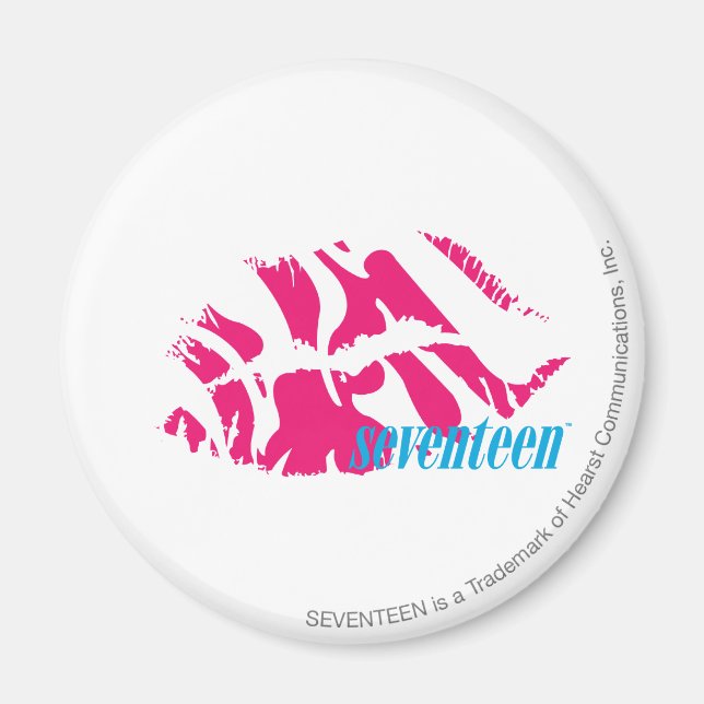 Zebra Magenta Magnet (Vorne)