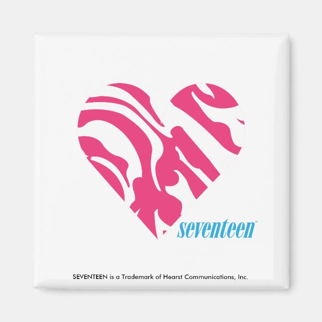 Zebra Magenta Magnet (Vorne)