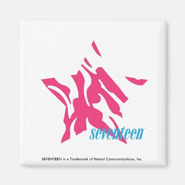 Zebra Magenta Magnet (Vorne)