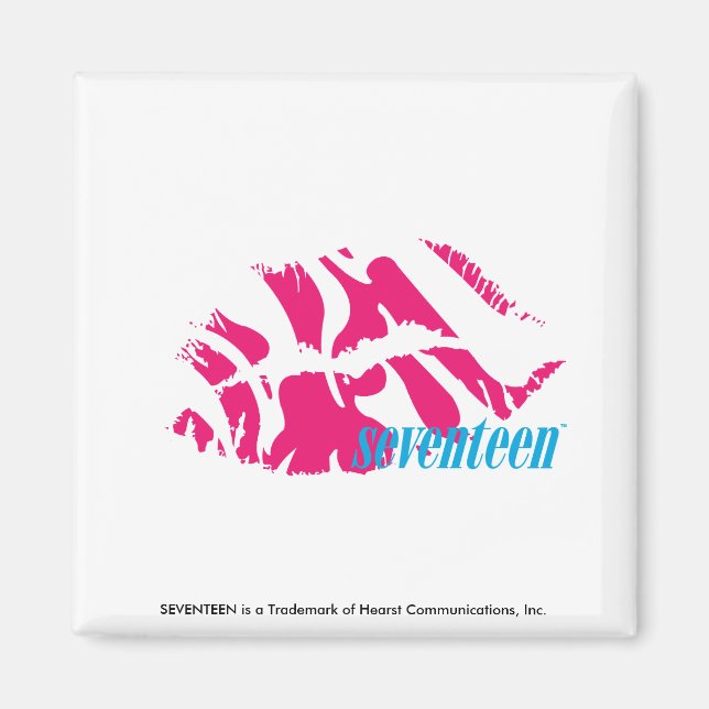 Zebra Magenta Magnet (Vorne)