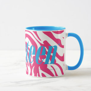 Zebra-Magenta Tasse