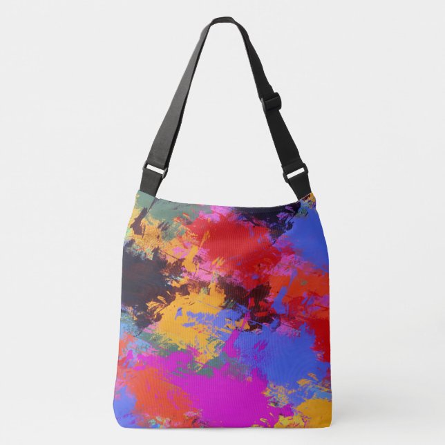 Zebra-Malerei Tragetaschen Mit Langen Trägern (Vorderseite)