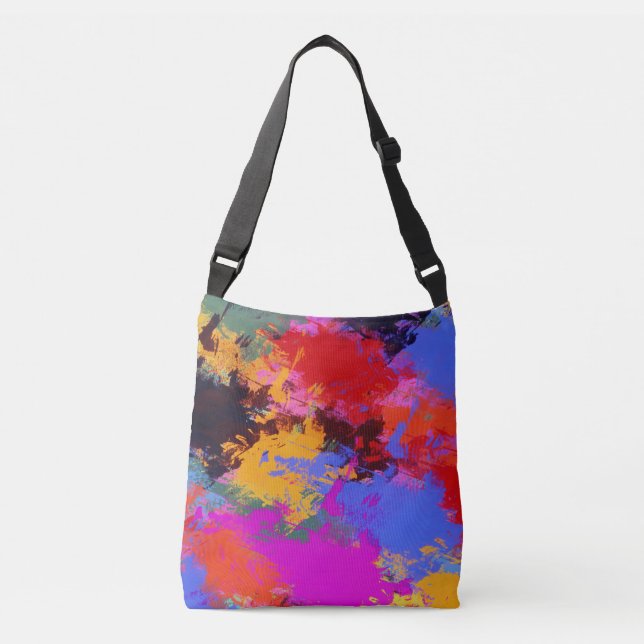 Zebra-Malerei Tragetaschen Mit Langen Trägern (Vorderseite)