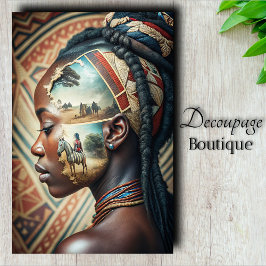 Zebra Memory African Journey Calm Decoupage Seidenpapier