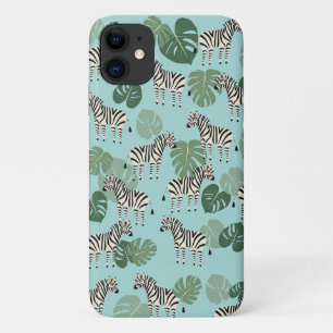 Zebra Monstera Pattern Case-Mate iPhone Hülle