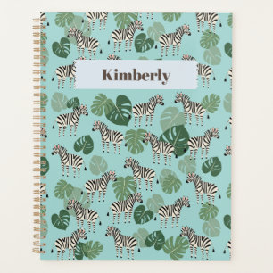 Zebra Monstera Pattern Planer