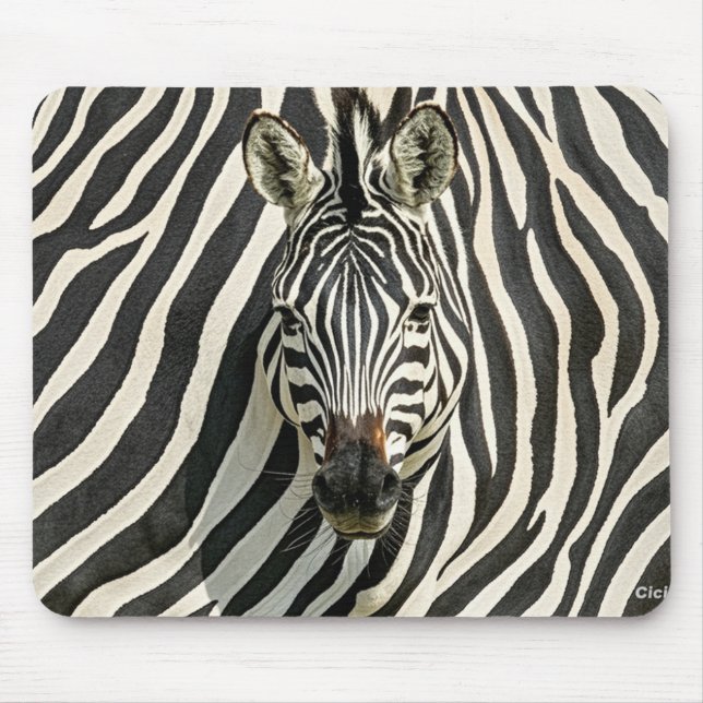 Zebra Mouse Mat Mousepad (Vorne)