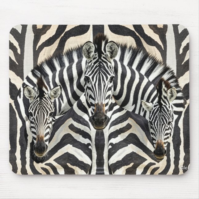 Zebra Mouse Mat Mousepad (Vorne)