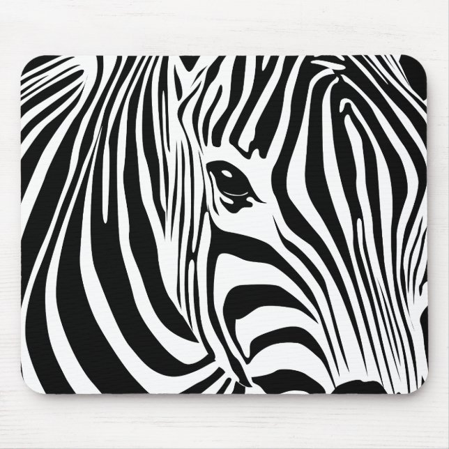 Zebra Mousepad (Schwarzes) (Vorne)