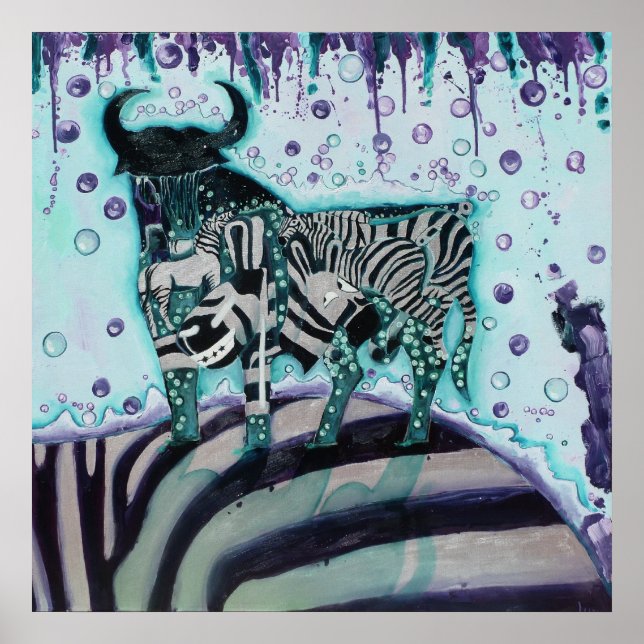 Zebra Move Poster (Vorne)