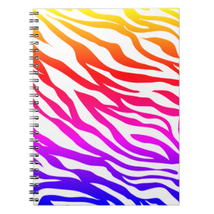 Zebra Multicolore Skin Stripes Pattern-22164 Notizblock