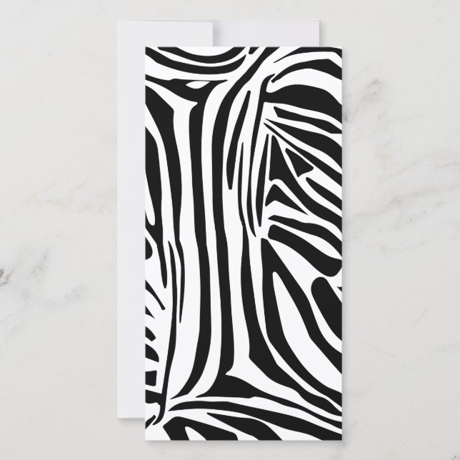 Zebra-Muster Ankündigung (Vorderseite)
