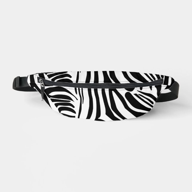 Zebra-Muster Bauchtasche (Vorderseite)