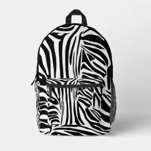 Zebra-Muster Bedruckter Rucksack