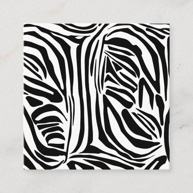 Zebra-Muster Begleitkarte (Vorderseite)