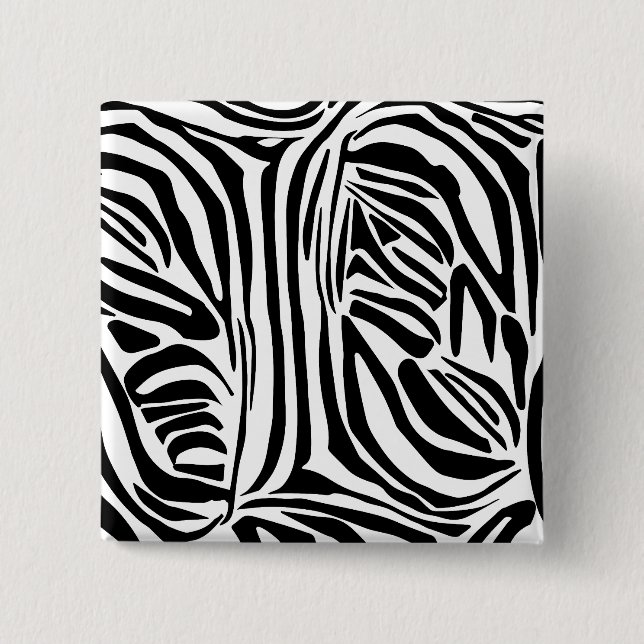 Zebra-Muster Button (Vorderseite)