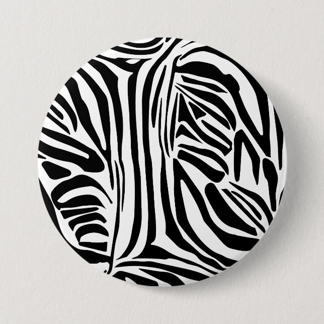 Zebra-Muster Button (Vorderseite)