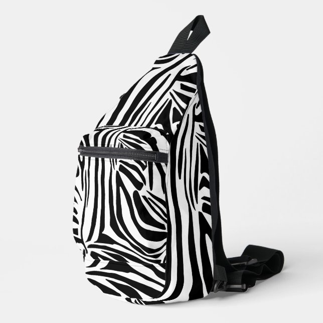 Zebra-Muster Crossbody Bag (Rechte Ecke)