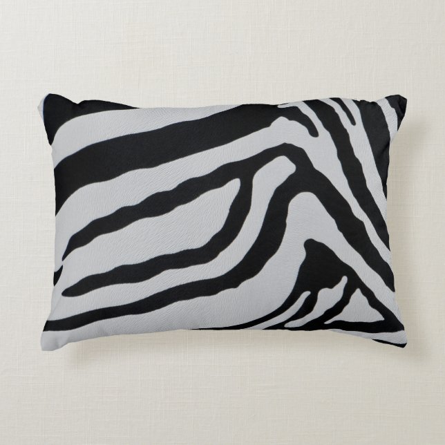 Zebra-Muster Dekokissen (Vorderseite)