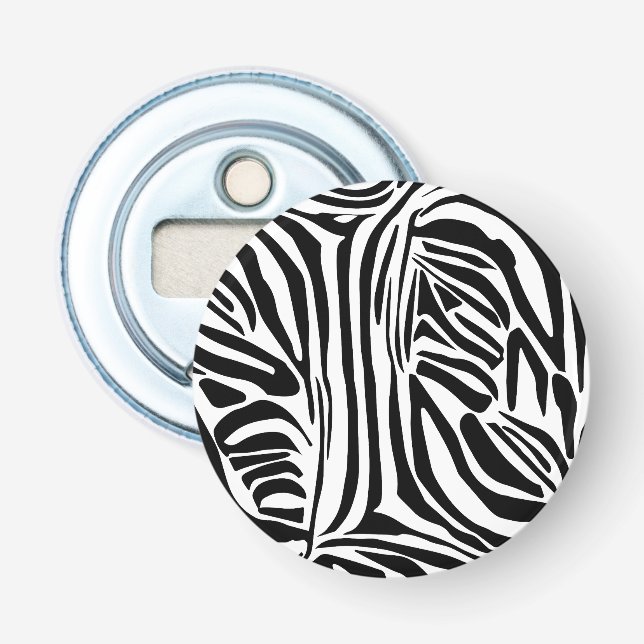 Zebra-Muster Flaschenöffner (Vorderseite)