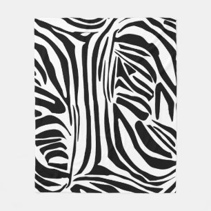 Zebra-Muster Fleecedecke