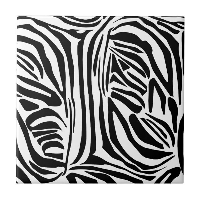 Zebra-Muster Fliese (Vorderseite)
