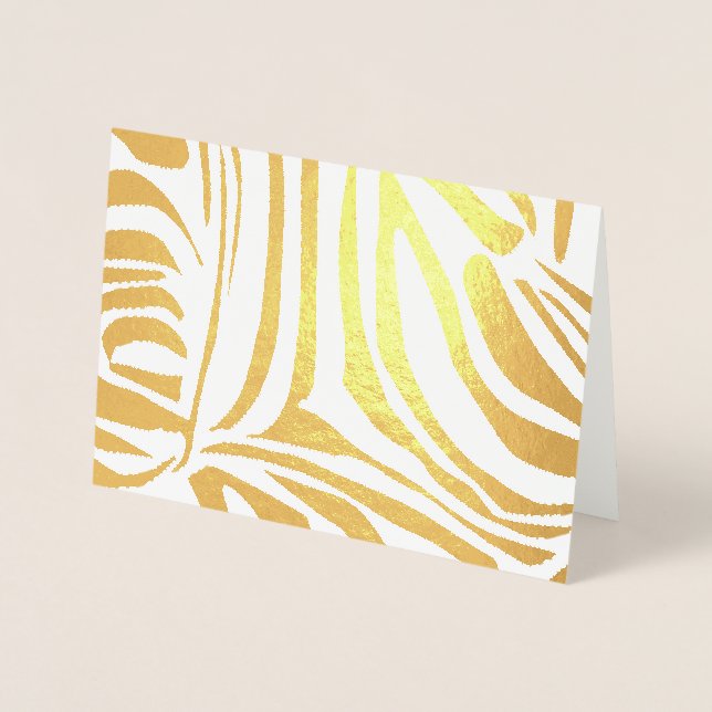 Zebra-Muster Folienkarte (Vorderseite)