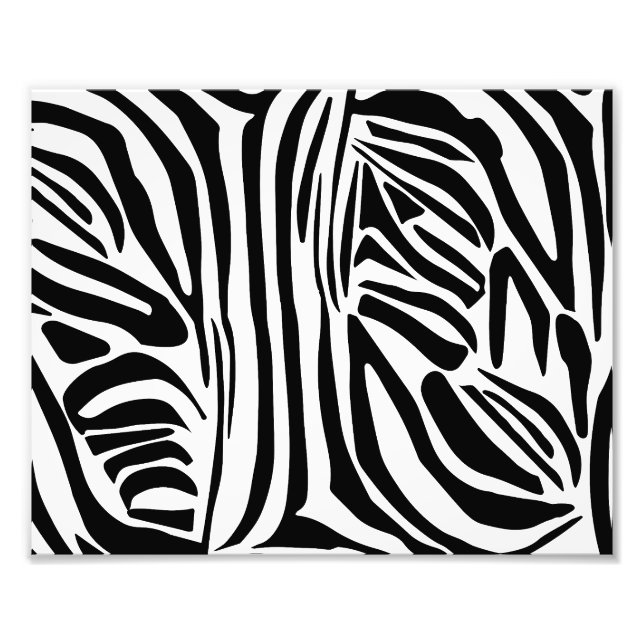 Zebra-Muster Fotodruck (Vorne)