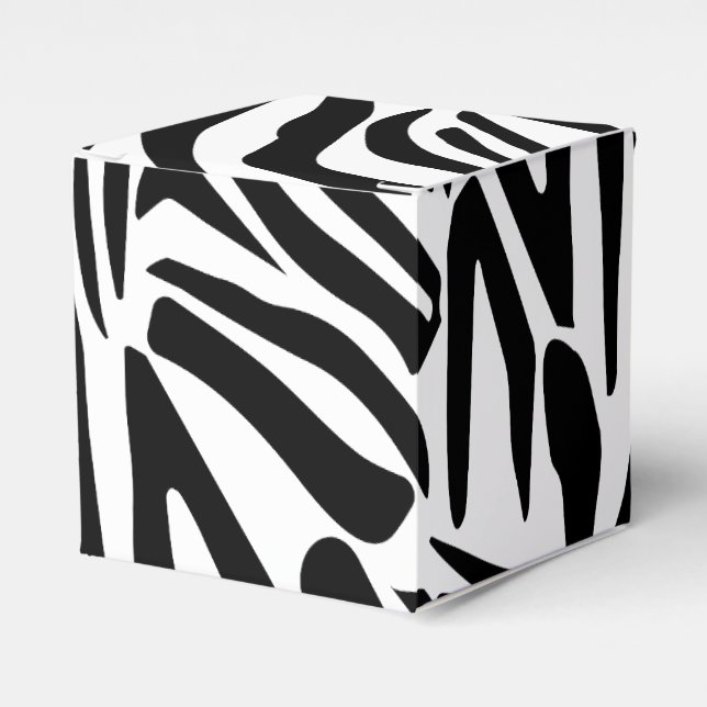 Zebra-Muster Geschenkschachtel (Vorderseite)