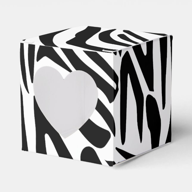 Zebra-Muster Geschenkschachtel (Vorderseite)