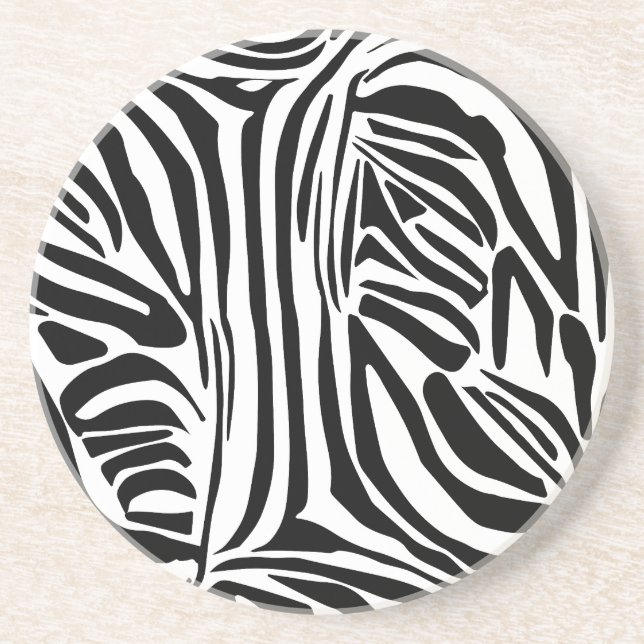 Zebra-Muster Getränkeuntersetzer (Vorne)