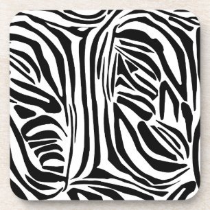 Zebra-Muster Getränkeuntersetzer