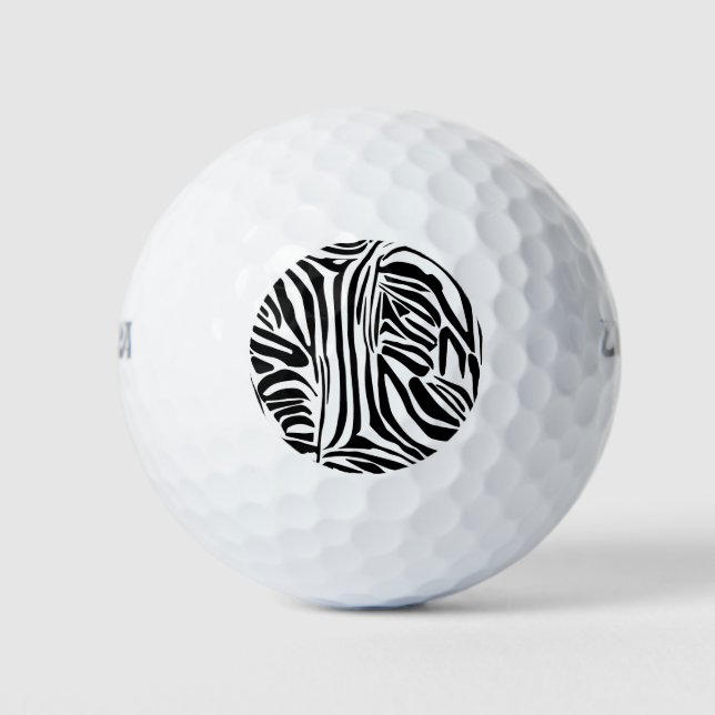 Zebra-Muster Golfball (Vorderseite)