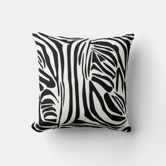 Zebra-Muster Kissen (Vorderseite)