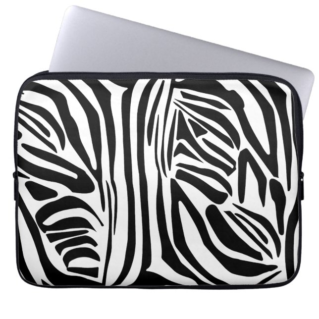 Zebra-Muster Laptopschutzhülle (Vorderseite)