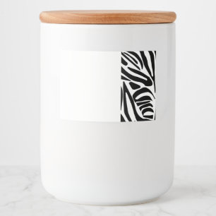 Zebra-Muster Lebensmitteletikett