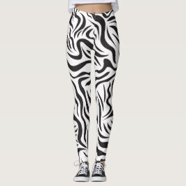 Zebra-Muster Leggings
